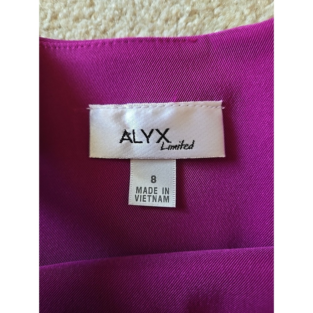Alyx Women's Fuchsia Berry Sleeveless Sheath Dress Size 8 Polyester NWT - Picture 2 of 10